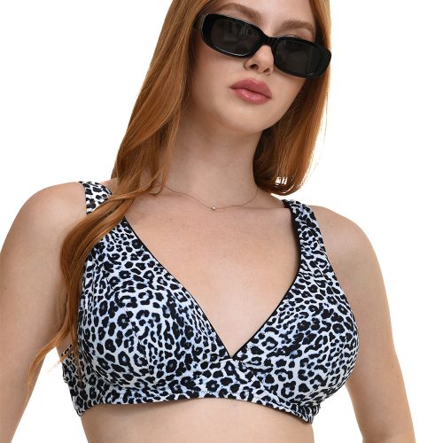 MiandMi Animal Print Bikini Top με Ενίσχυση