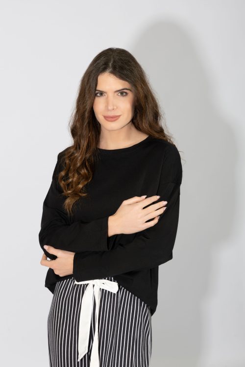 Harmony Μαύρη Modal Γυναικεία Πυτζάμα - Image 2