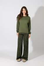 Harmony Olive Βαμβακερή Γυναικεία Πυτζάμα