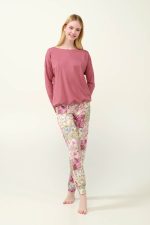 Vamp Pink Wood Γυναικεία Πυτζάμα Micromodal