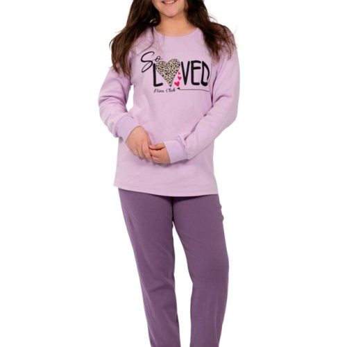 Nina Club So Loved Λιλά Εφηβική Βαμβακερή Πυτζάμα
