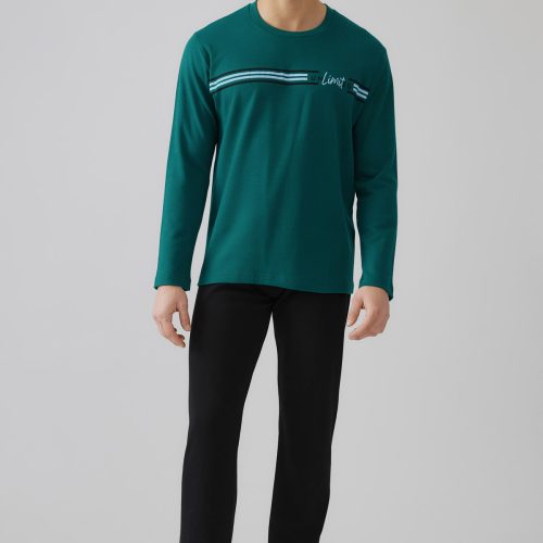 Minerva Bull Punto Di Roma Green Alpine Βαμβακερή Ανδρική Πυτζάμα