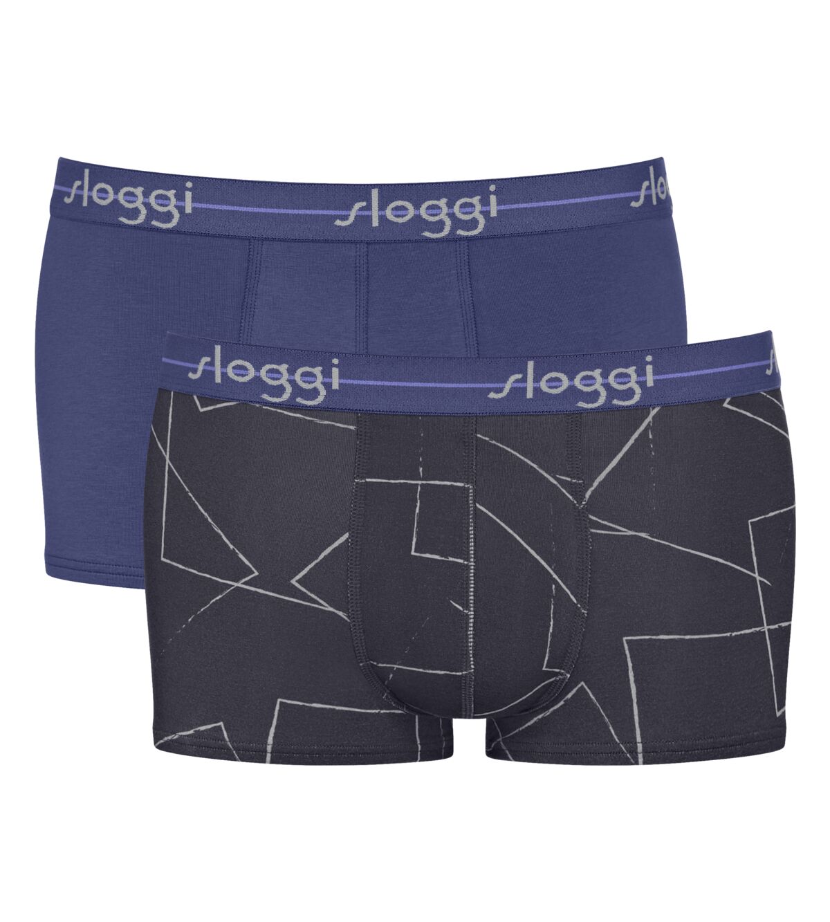 Sloggi Start Hipster Ανδρικά Μποξεράκια Μπλε/Μαρέν 2Pack