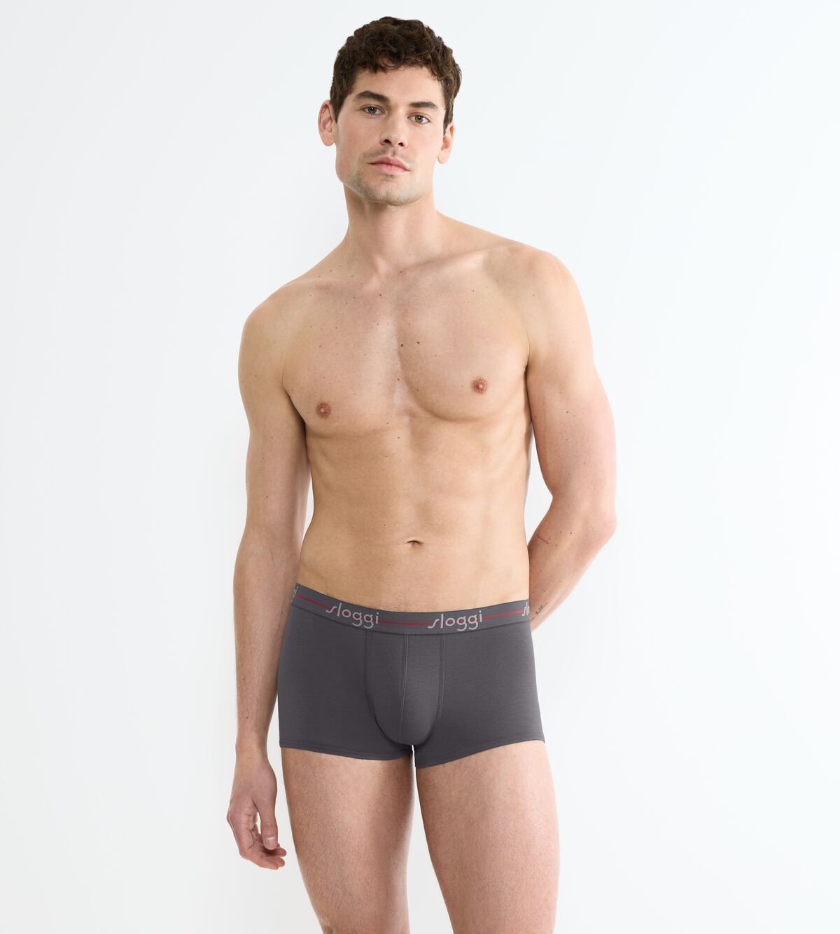 Sloggi Start Hipster Ανδρικά Μποξεράκια Γκρι/Ανθρακί 2Pack - Image 4