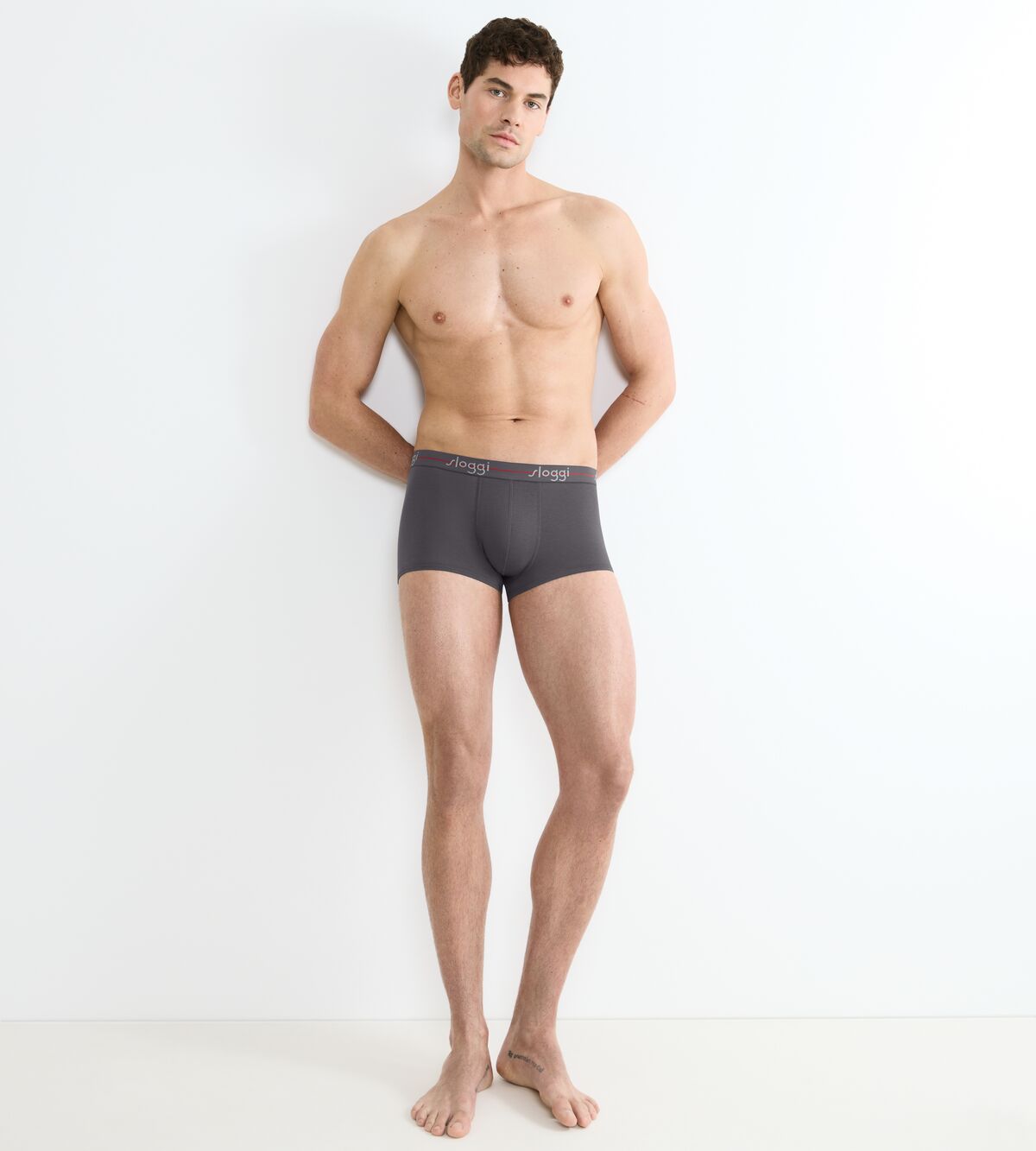 Sloggi Start Hipster Ανδρικά Μποξεράκια Γκρι/Ανθρακί 2Pack - Image 5