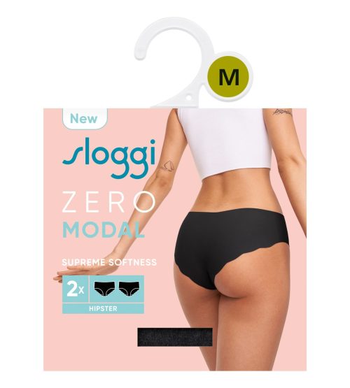 Sloggi Zero Modal 2.0 H Lasercut Hipster 2 τμχ Μαύρο - Image 2