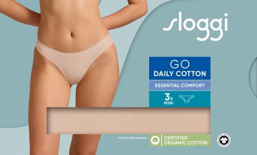 Sloggi GO Daily Cotton Mini Μπεζ Γυναικεία Εσώρουχα 3Pack - Image 4