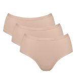 Sloggi GO Daily Cotton Midi Μπεζ Γυναικεία Εσώρουχα 3Pack
