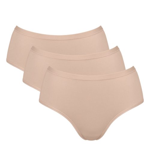 Sloggi GO Daily Cotton Midi Μπεζ Γυναικεία Εσώρουχα 3Pack