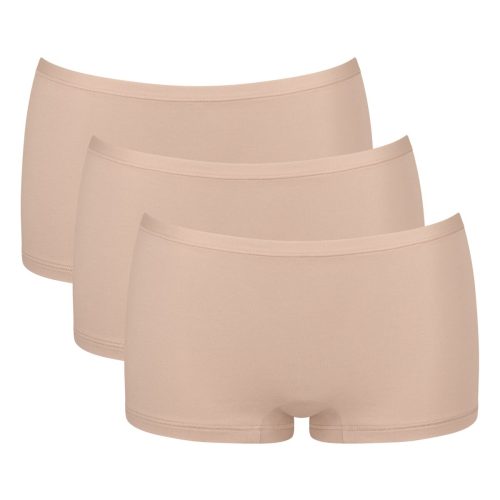 Sloggi GO Daily Cotton Short Μπεζ Γυναικεία Εσώρουχα 3Pack