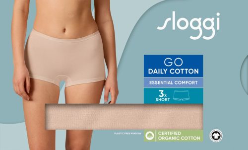 Sloggi GO Daily Cotton Short Μπεζ Γυναικεία Εσώρουχα 3Pack - Image 6
