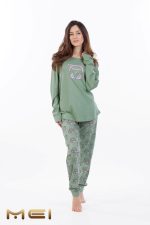 MEI Gamer Girl Μέντα Γυναικεία Βαμβακερή Πυτζάμα