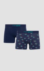 Minerva Vespa Mengear Μπλε Ανδρικά Βαμβακερά Μποξεράκια  2 τμχ