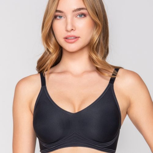 Luna Μαύρο Motion Αθλητικό Σουτιέν με Silicon Contour™