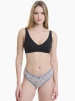 Walk Bamboo Multicolor Γυναικεία Brazil 2Pack με Δαντέλα