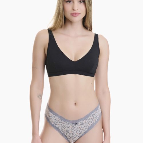 Walk Bamboo Multicolor Γυναικεία Brazil 2Pack με Δαντέλα