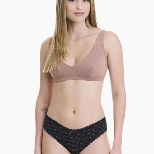 Walk Bamboo Multicolor Γυναικεία Brazil 2Pack με Δαντέλα