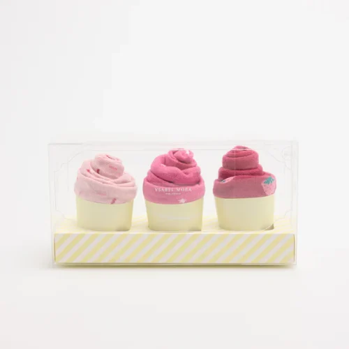 Ysabel Mora Strawberry Muffin Γυναικείες Βαμβακερές Κάλτσες 3 Ζεύγη σε Συσκευασία Δώρου