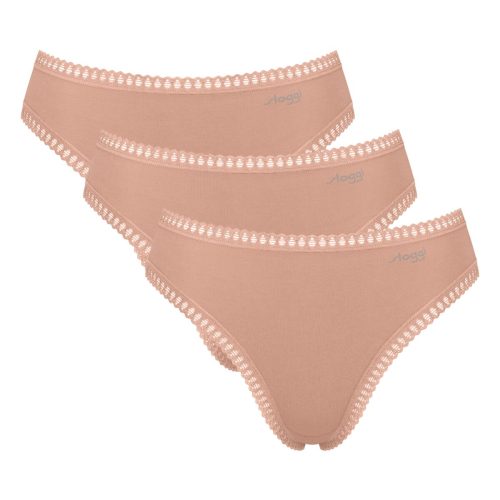 Sloggi Μπεζ GO Crush H High Leg Γυναικεία Εσώρουχα 3Pack