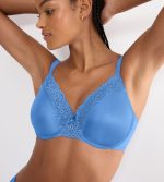 Triumph Ladyform Soft T W01 Μπλε Σουτιέν με Μπανέλα χωρίς Ενίσχυση