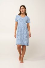 Vamp Μπλε Γυναικεία Micromodal Νυχτικιά