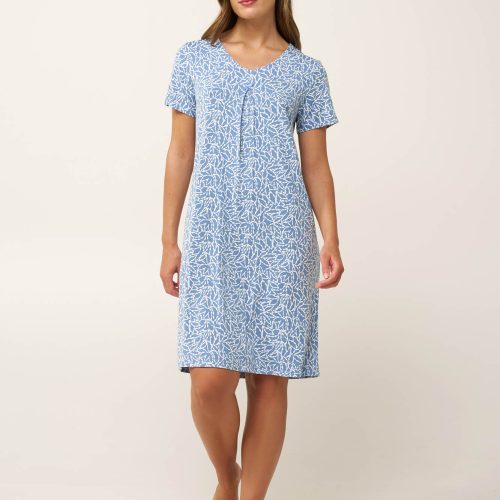 Vamp Μπλε Γυναικεία Micromodal Νυχτικιά