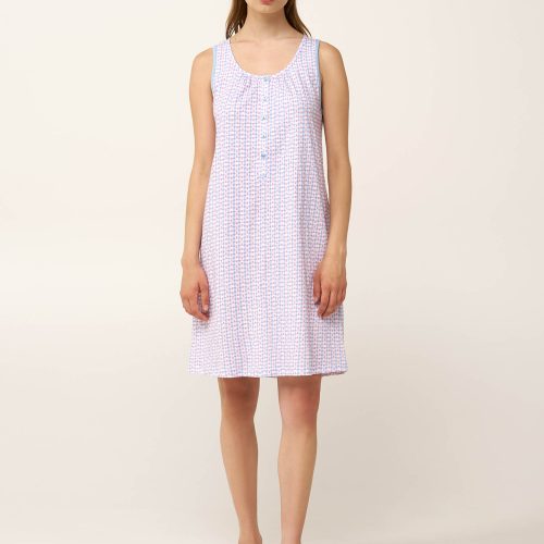 Vamp Γυναικείο Βαμβακερό Αμάνικο Νυχτικό