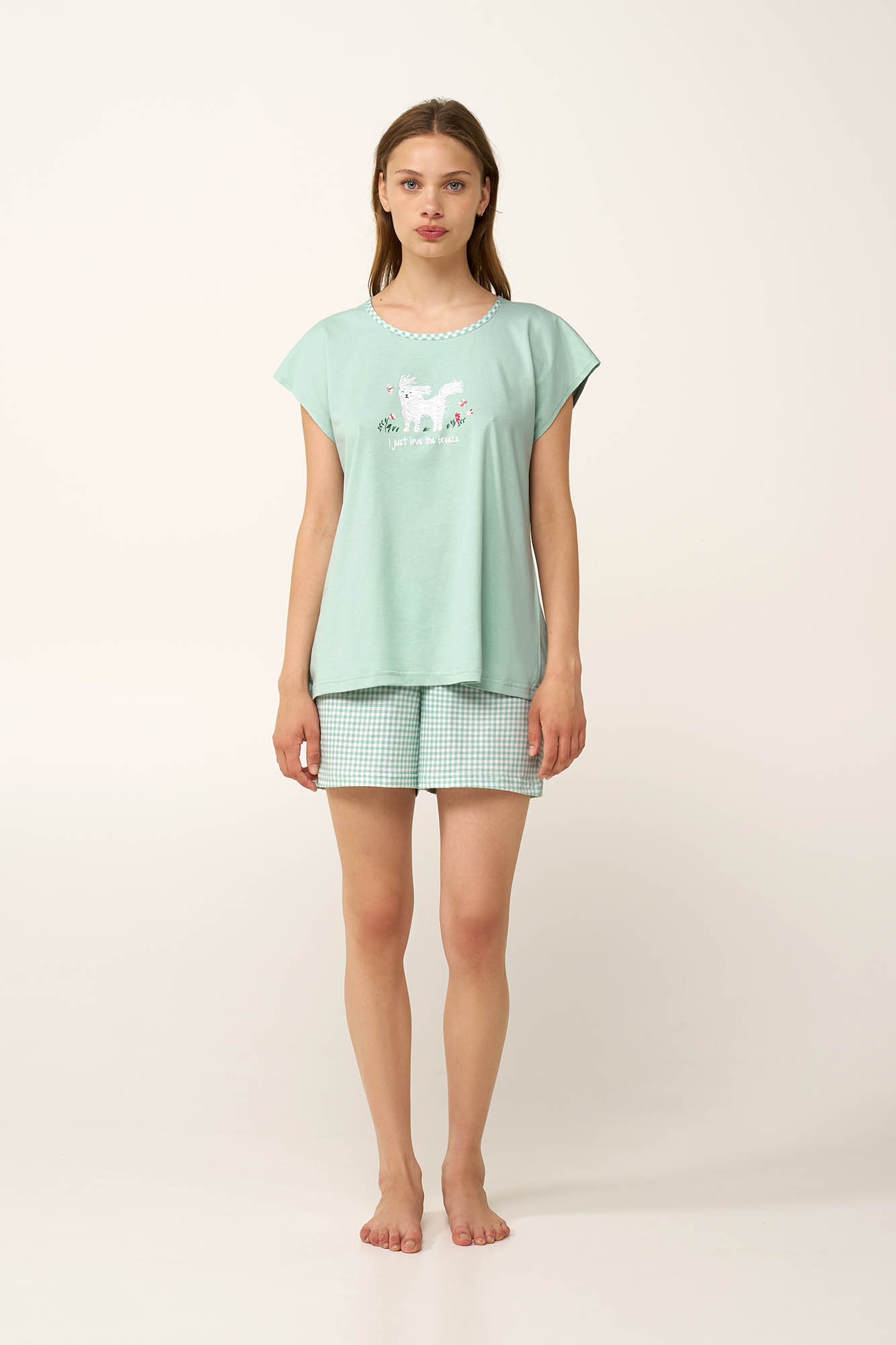 Vamp Βεραμάν Γυναικεία Βαμβακερή Πυτζάμα