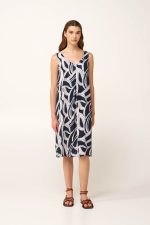 Vamp Μπλε Μαρέν Γυναικείο Viscose Φόρεμα