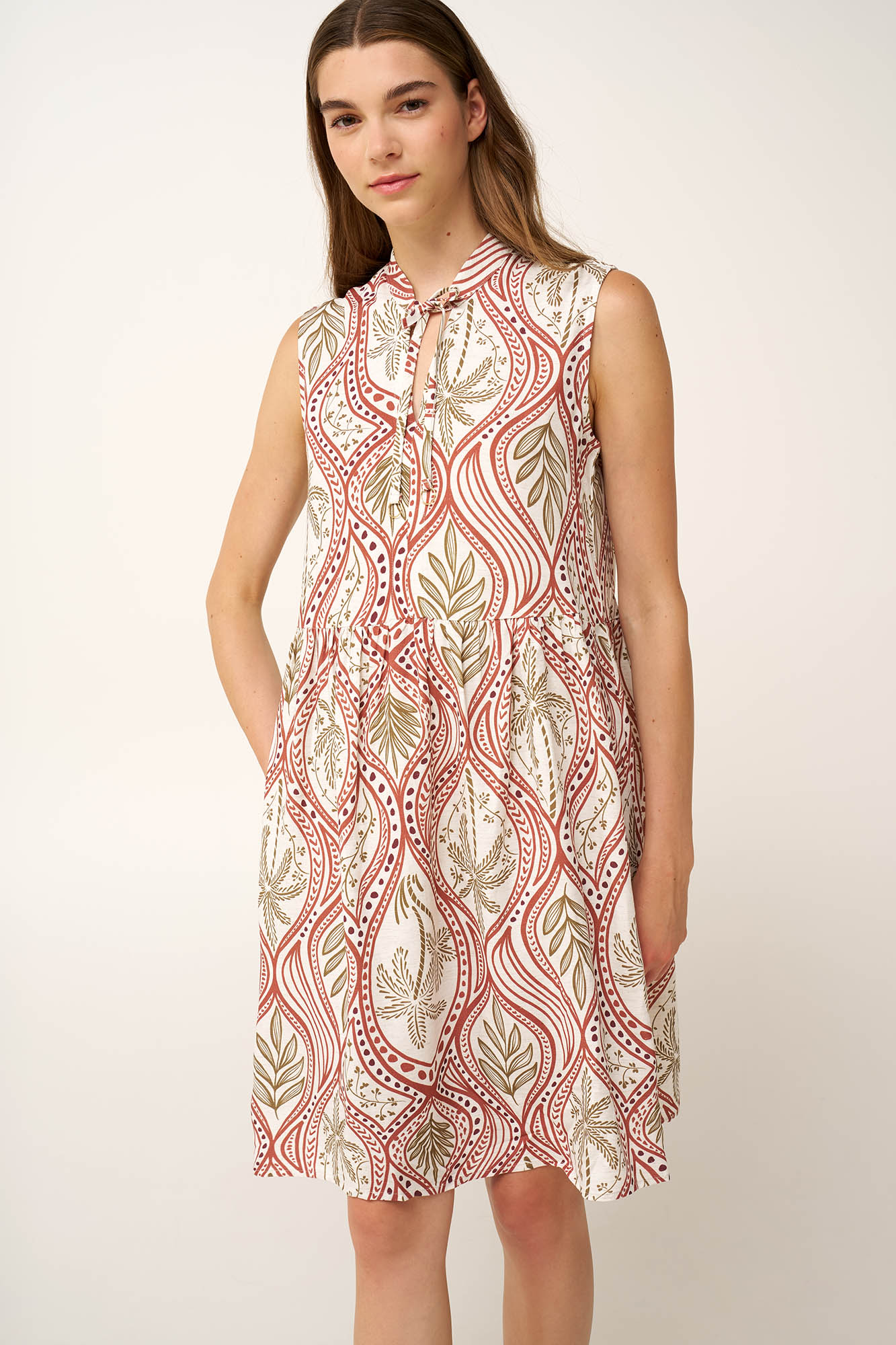 Vamp Εμπριμέ Γυναικείο Viscose Φόρεμα - Image 2