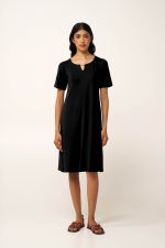 Vamp Μαύρο Γυναικείο Viscose Φόρεμα