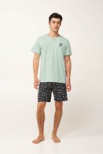 Vamp Green Surf Ανδρική Βαμβακερή Πυτζάμα