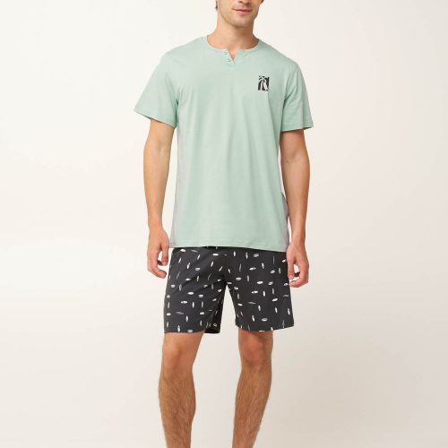 Vamp Green Surf Ανδρική Βαμβακερή Πυτζάμα