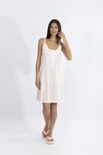 Harmony Ροζ Καλοκαιρινό Βαμβακερό/Modal Νυχτικό με Λεπτή Τιράντα