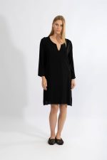 Harmony Μαύρο Φόρεμα με 3/4 Μανίκι