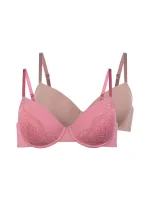 Dorina Σάπιο Μήλο/Σοκολά Σουτιέν με Μπανέλες & Ελαφριά Ενίσχυση 2 τμχ.