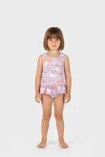 Joyce Butterflies Λιλά Βρεφικό Ολόσωμο Μαγιό για Κορίτσι