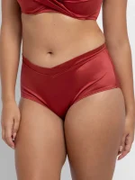 Dorina Mysterio Μπορντό Bikini Midi Slip