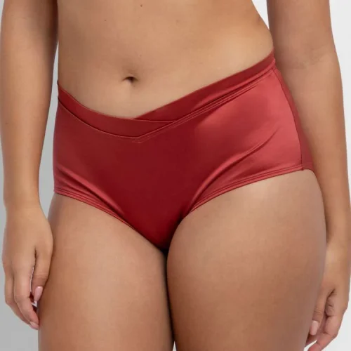 Dorina Mysterio Μπορντό Bikini Midi Slip