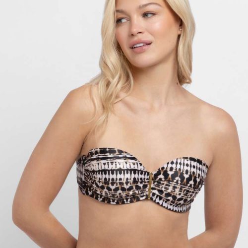 Dorina Togo Mago Animal Print Strapless