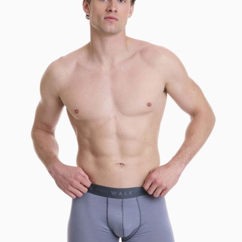 Walk Ανδρικά Μπόξερ από Bamboo Ραφ/Ανθρακί 2 τμχ