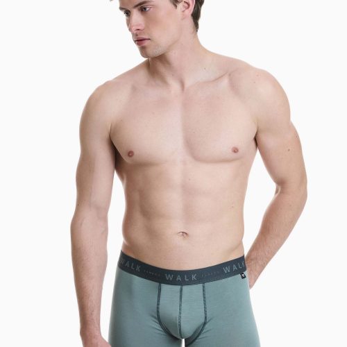 Walk Ανδρικά Μπόξερ από Bamboo Χακί Σκ./Πράσινο Σκ. 2 τμχ