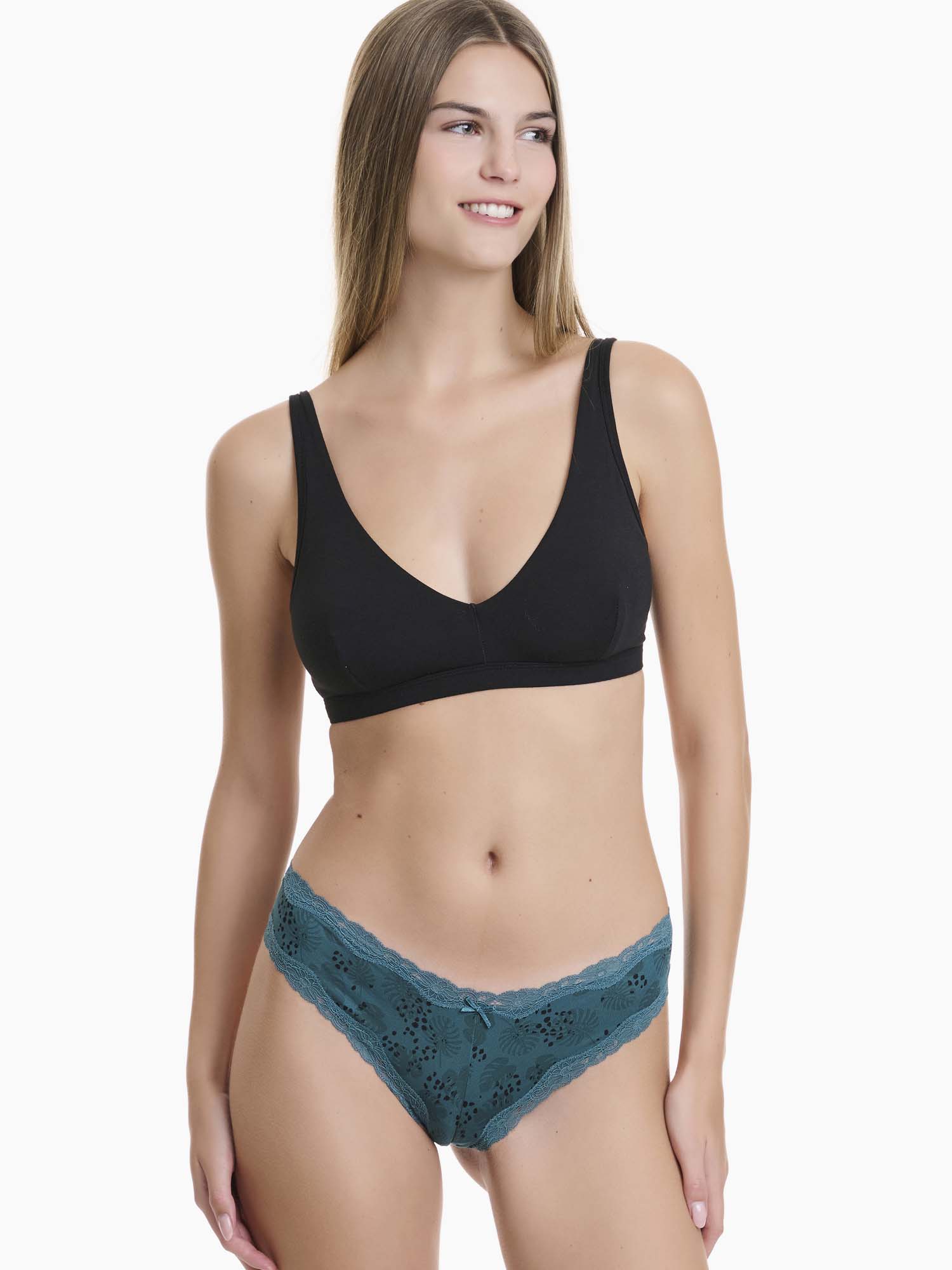 Walk Bamboo Multicolor Γυναικεία Brazil 2Pack με Δαντέλα - Image 5