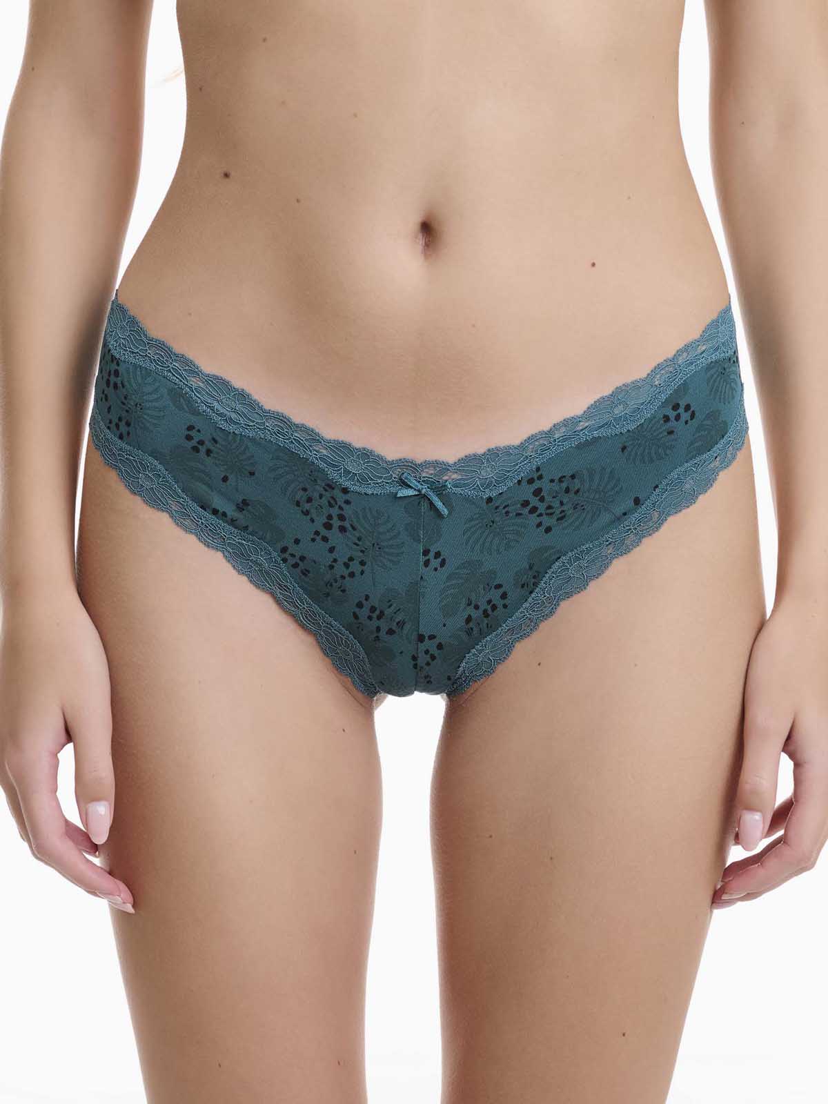 Walk Bamboo Multicolor Γυναικεία Brazil 2Pack με Δαντέλα