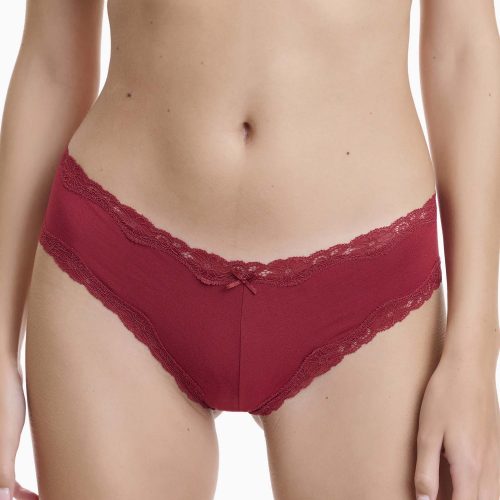 Walk Κόκκινο/Πετρόλ Γυναικεία Brazil 2Pack με Δαντέλα