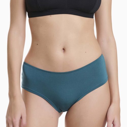 Walk Πετρόλ Hipster Σλιπ από Bamboo με Δαντέλα στο Τελείωμα