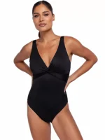 Dorina Canberra Μαύρο Ολόσωμο Μαγιό με Αποσπώμενη Ενίσχυση
