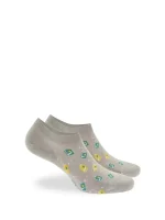 Walk Γκρι Κάλτσες από Bamboo με Σχέδιο Soft Drinks