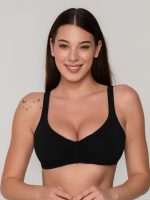 Luna Blue Sense Μαύρο Bralette με Αφαιρούμενη Cup C/D