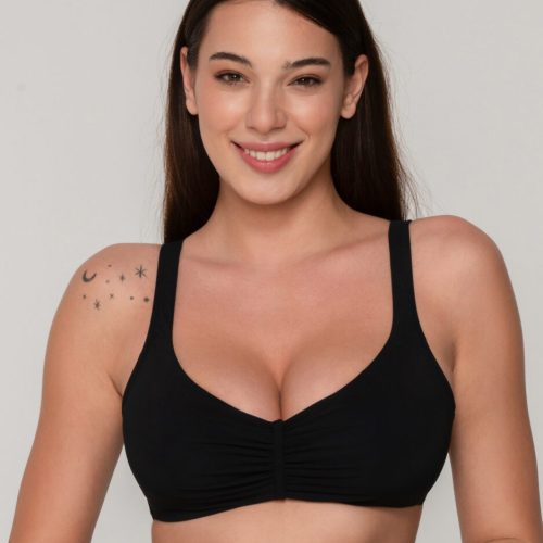 Luna Blue Sense Μαύρο Bralette με Αφαιρούμενη Cup C/D